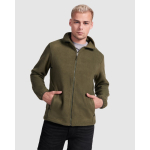 Fleece jas met hoge kraag en rits 300 g/m² Roly Direct Artic kleur wit zesde gebruiksweergave