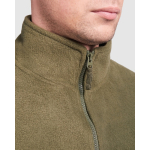 Fleece jas met hoge kraag en rits 300 g/m² Roly Direct Artic kleur wit detailweergave 1