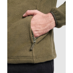 Fleece jas met hoge kraag en rits 300 g/m² Roly Direct Artic kleur wit detailweergave 2