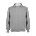 Sweatshirt met capuchon 280 g/m² Roly Direct Montblanc kleur lichtgrijs tweede weergave