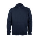 Sweatshirt met capuchon 280 g/m² Roly Direct Montblanc kleur marineblauw tweede weergave
