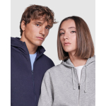 Sweatshirt met capuchon 280 g/m² Roly Direct Montblanc kleur marineblauw vierde gebruiksweergave