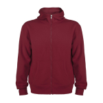 Sweatshirt met capuchon 280 g/m² Roly Direct Montblanc kleur granaat tweede weergave