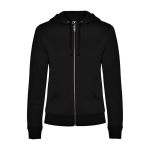 Dames sweatshirt van katoen 280 g/m² Roly Direct Veleta kleur zwart tweede weergave