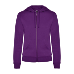 Dames sweatshirt van katoen 280 g/m² Roly Direct Veleta kleur paars tweede weergave