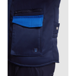 Werkvest van polyester en katoen 200 g/m² Roly Armada kleur koningsblauw detailweergave 1