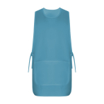 Uniseks omkeerbaar schort met twee zakken 195 g/m² Roly Arzak kleur bondi blauw tweede weergave