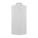 Damesjas van polyester met logo 130 g/m² Roly Aldany kleur gebroken wit tweede weergave