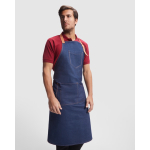 Lang werkschort voor horeca van katoen 250 g/m² Roly Batali kleur jeans blauw eerste gebruiksweergave
