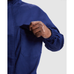 Overall met rits en klittenbandsluiting 360 g/m² Roly Blazer kleur marineblauw detailweergave 3