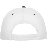 Katoenen pet met 6-panelen verstelbare klittenbandsluiting kleur zwart detailweergave 1