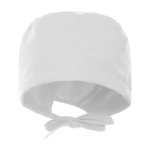 Verpleegmuts van polyester met verstelbare linten 150 g/m² kleur wit tweede weergave