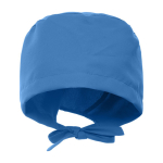 Verpleegmuts van polyester met verstelbare linten 150 g/m² kleur bondi blauw tweede weergave