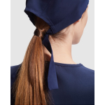 Verpleegmuts van polyester met verstelbare linten 150 g/m² kleur marineblauw vijfde gebruiksweergave