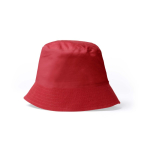 Katoenen bucket hat met klassiek design 170 g/m² kleur rood tweede weergave