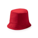 Katoenen bucket hat met klassiek design 170 g/m² kleur rood eerste gebruiksweergave