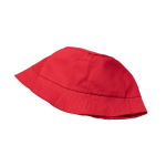Katoenen bucket hat met klassiek design 170 g/m² kleur rood detailweergave 1