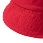 Katoenen bucket hat met klassiek design 170 g/m² kleur rood detailweergave 2