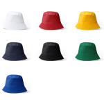 Katoenen bucket hat met klassiek design 170 g/m² kleur rood detailweergave 6