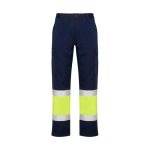 Werkbroek met hoge zichtbaarheid en zakken 200 g/m² Roly Naos kleur neon geel tweede weergave
