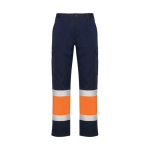 Werkbroek met hoge zichtbaarheid en zakken 200 g/m² Roly Naos kleur neon oranje tweede weergave