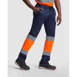 Werkbroek met hoge zichtbaarheid en zakken 200 g/m² Roly Naos kleur neon oranje derde gebruiksweergave