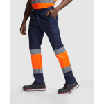Werkbroek met hoge zichtbaarheid en zakken 200 g/m² Roly Naos kleur neon oranje vijfde gebruiksweergave