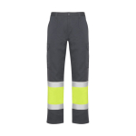 Werkbroek met hoge zichtbaarheid en zakken 200 g/m² Roly Naos kleur taupe grijs tweede weergave