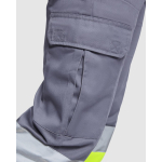 Winter werkbroek met hoge zichtbaarheid 240 g/m² Roly Soan kleur taupe grijs detailweergave 1