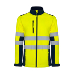 Softshell werkjas met hoge zichtbaarheid 320 g/m² Roly Antares kleur neon geel tweede weergave