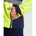 Softshell werkjas met hoge zichtbaarheid 320 g/m² Roly Antares kleur neon geel detailweergave 1