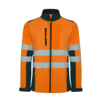 Softshell werkjas met hoge zichtbaarheid 320 g/m² Roly Antares kleur neon oranje tweede weergave