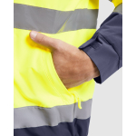 Waterdichte werkparkam, hoge visibiliteit 400 g/m² Roly Epsylon kleur neon geel detailweergave 1