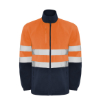 Fleece werkjas met hoge zichtbaarheid 300 g/m² Roly Altair kleur neon oranje tweede weergave