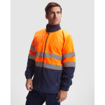 Fleece werkjas met hoge zichtbaarheid 300 g/m² Roly Altair kleur neon oranje eerste gebruiksweergave