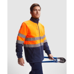 Fleece werkjas met hoge zichtbaarheid 300 g/m² Roly Altair kleur neon oranje vijfde gebruiksweergave