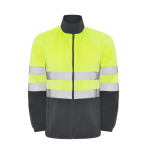 Fleece werkjas met hoge zichtbaarheid 300 g/m² Roly Altair kleur taupe grijs tweede weergave