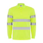 Technisch werkpolo met lange mouwen 170 g/m² Roly Polaris L/S kleur neon geel tweede weergave