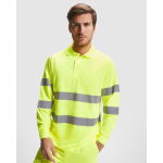 Technisch werkpolo met lange mouwen 170 g/m² Roly Polaris L/S kleur neon geel eerste gebruiksweergave