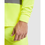 Technisch werkpolo met lange mouwen 170 g/m² Roly Polaris L/S kleur neon geel detailweergave 2