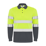 Technisch werkpolo met lange mouwen 170 g/m² Roly Polaris L/S kleur taupe grijs tweede weergave