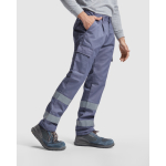 Lange werkbroek met hoge zichtbaarheid 240 g/m² Roly Daily HV kleur taupe grijs derde gebruiksweergave