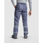 Lange werkbroek met hoge zichtbaarheid 240 g/m² Roly Daily HV kleur taupe grijs vierde gebruiksweergave