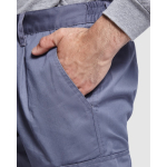 Lange werkbroek met hoge zichtbaarheid 240 g/m² Roly Daily HV kleur taupe grijs detailweergave 1