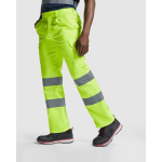 Werkbroek met hoge zichtbaarheid 235 g/m² Roly Alfa kleur neon geel vijfde gebruiksweergave