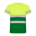 Technisch werkshirt met hoge zichtbaarheid 130 g/m² Roly Delta kleur groen tweede weergave