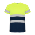 Technisch werkshirt met hoge zichtbaarheid 130 g/m² Roly Delta kleur marineblauw tweede weergave