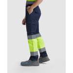 Werkbroek met hoge zichtbaarheid 250 g/m² Roly Daily Stretch HV kleur neon geel vijfde gebruiksweergave