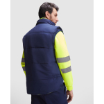 Omkeerbaar werkvest met hoge zichtbaarheid 450 g/m² Roly Persei kleur neon geel vierde gebruiksweergave