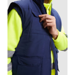 Omkeerbaar werkvest met hoge zichtbaarheid 450 g/m² Roly Persei kleur neon geel detailweergave 2